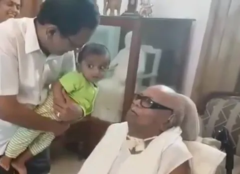 DMK, M Karunanidhi, M Karunanidhi's Great grandson, viral video,