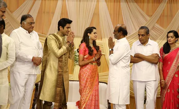 ஏவி.எம். திருமண விழாவில் பங்கேற்ற பிரபலங்களின் புகைப்படத் தொகுப்பு