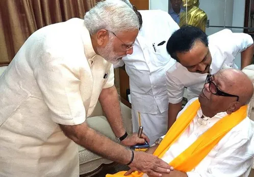dmk, bjp, pm narendra modi, m.karunanidhi, tamilan prasanna, national security act, hindu makkal katchi
