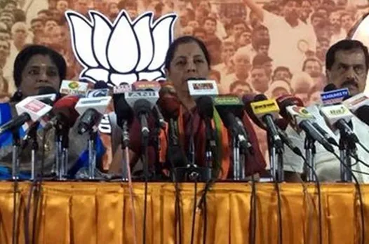 india, tamilnadu, bjp, central minister nirmala sitharaman, tamilisai soundararajan, demonitisation, black money, pm narendra modi