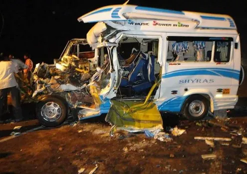 tiruchirapalli district, kanyakumari district, major accident at tiruchi district, 10 killed, lorry-tempo collision