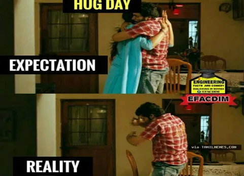 சிங்கிள்ஸ் கொண்டாடிய ஹக் டே!.... இணையத்தை தெறிக்க விடும் காதலர் தின கலக்கல் மீம்ஸ்கள்.