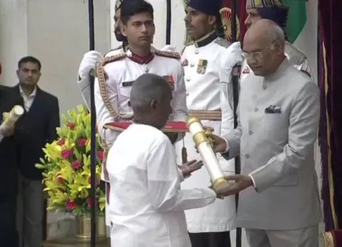 'பத்ம விபூஷண்' விருதை பெற்றார் இளையராஜா!