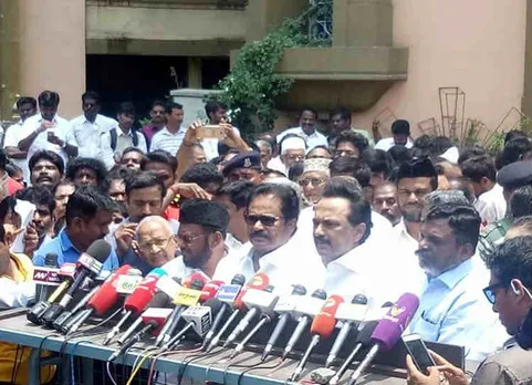 stalin meet press after all party meeting