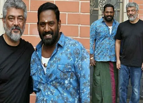 விஸ்வாசம் படத்தின் ஷூட்டிங் ஸ்பாட்:   தல அஜித்துடன் ரோபோ சங்கர்!!!
