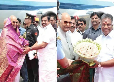 president in chennai cm and dep cm