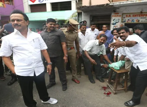 விபத்தில் காயமடைந்தவரை துரிதமாக செயல்பட்டு மருத்துவமனைக்கு அனுப்பிய ஸ்டாலின்!