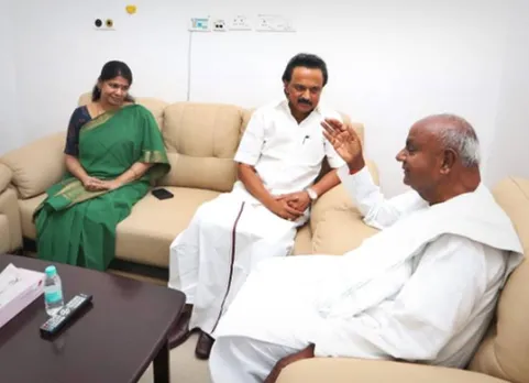 கருணாநிதி உடல்நலம் விசாரித்த தேவகவுடா
