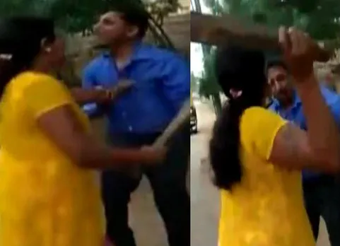 Karnataka Woman Thrashes DHFL Bank Manager