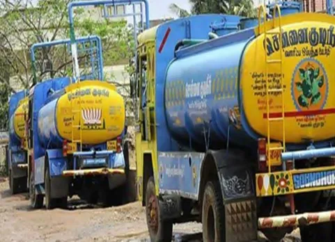 தனியார் தண்ணீர் லாரிகள் வேலைநிறுத்தம்