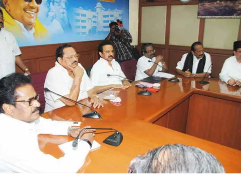 Dravida Munnetra Kazhagam, MK Stalin, DMK Alliance Protest On Kashmir issue, ஜம்மு காஷ்மீர், திமுக அனைத்துக் கட்சிக் கூட்டம்