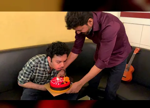 actor vijay in nasser son birthday, நடிகர் விஜய்