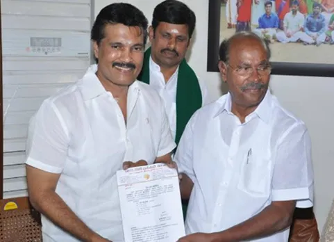 Actor Ranjith exit from PMK party after admk alliance - 'இன்னும் எத்தனை காலம் தான் ஏமாற்றுவீர்கள்?' - பாமகவில் இருந்து வெளியேறிய நடிகர் ரஞ்சித்