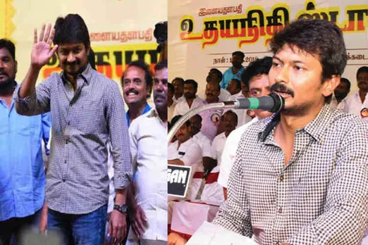 Udayanidhi Raised vck flag