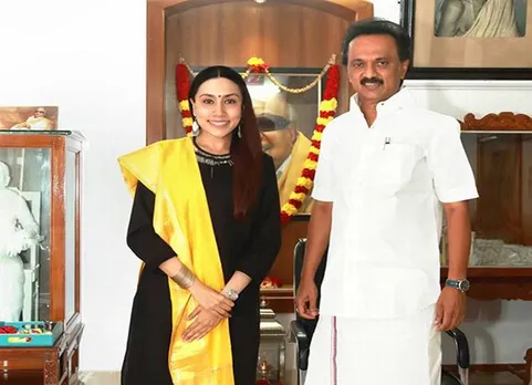 Divya Sathyaraj Meets MK.Stalin