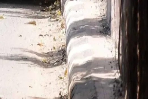 chennai, chennai footpath, sardar patel road, chennai pedastrians, சென்னை சர்தார் படேல் சாலை, 10 அங்குல நடைபாதையால் பாதசாரிகள் சிரமம், pedestrians irks, pedestrians demand, very small pedestrian in sardar patel road, Ten-inch footpath