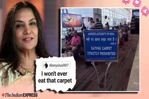 shabana azmi, shabana azmi chennai airport, chennai airport sign, chennai airport pics, shabana azmi movies, shabana azmi twitter, trending, indian express, indian express news