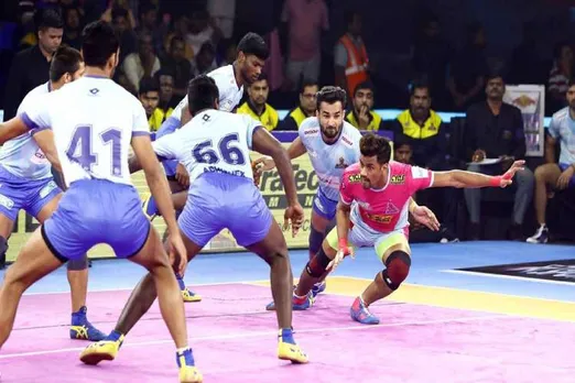 Tamil Thalaivas wins against jaipur pink panthers