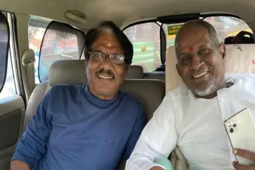 ilayaraja, bharthiraja, meet, iyal, isai, theni, district, relationship, friendship, fans, celebration, instagram