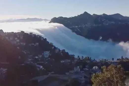 The magic of nature, water falls video viral, இயற்கையின் மாயாஜாலம் வீடியோ, இயற்கை வீடியோ வைரல், mizoram water falls video viral, A procession of clouds viral vidieo, amazing nature video viral