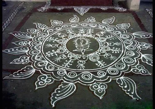 pongal, pongal 2020, pongal kolam 2020, pongal latest rangoli design, rangoli kolam, rangoli kolam, kolam with dots, mattu pongal kolam, rangoli kolam design, rangoli kolam photos