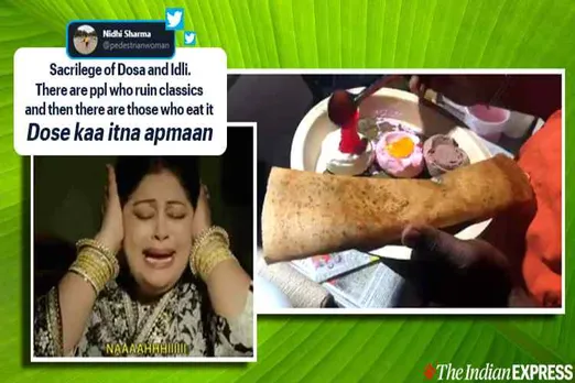 sweet dosa, ice cream dosa,ஐஸ் கிரீம் தோசை, bengaluru ice cream dosa, பெங்களூரு, புது கண்டுபிடிப்பு ஐஸ் கிரீம் தோசை, ஆனந்த் மஹிந்திரா பாராட்டு, unusual food combination, weird food combo, anand mahindra, viral news,