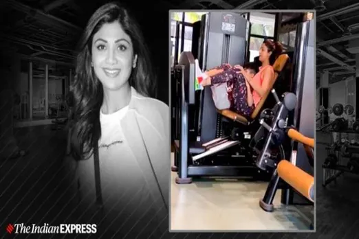 shilpa shetty, shilpa shetty fitness, shilpa shetty workout video, shilpa shetty son viaan, fitness, workout, leg press workout benefits, how to do leg press