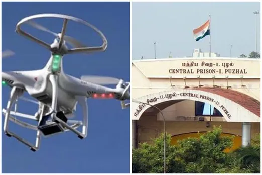 Drones soon monitor Tamil Nadu jails, Drones monitor Tamil Nadu central jails, டிரோன்கள் மூலம் சிறைச்சாளைகளைக் கண்காணிக்க திட்டம், வேலூர் மத்திய சிறை, புழல் மத்திய சிறை, Drones soon monitor Tamil Nadu cental prisons, டிரோன், சிறைத்துறை, vellore cental jail, puzhal cental jail, tiruchy central jail, Drones soon monitor jails in first in country, தமிழ்நாடு காவல்துறை, Tamil nadu police department, tamil nadu prison department, tamil nadu news, tamil news, latest tamil news