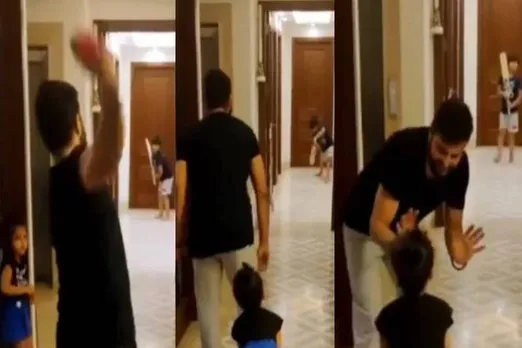 raina plays indore cricket with daughter gracia lock down covid 19 182669
