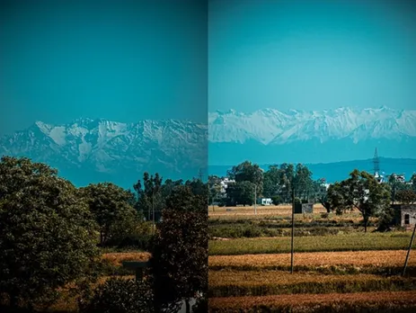 Coronavirus lockdown Himalayas visible from Jalandhar, Punjab