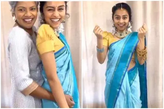 vijay tv super singer fame singer pragathi guru dance, பாடகி பிரகதி, பிரகதி குரு நடனம், வைரல் வீடியோ, viral video, pragathi and her mummy dance for vaathi coming song, pragathi guru dance viral video