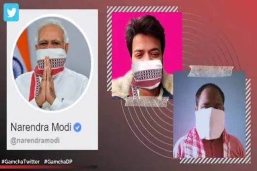 narendra modi, modi lockdown extended address, modi gamcha mask, modi gamcha mask dp, gamcha twitter, gamcha dp, wear face cover stay safe, viral news, indian express