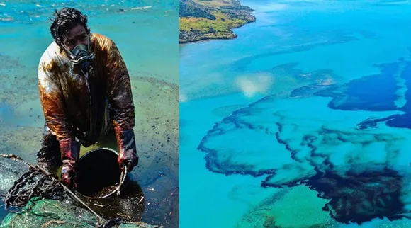 Mauritius oil spill: Locals scramble to contain environmental damage