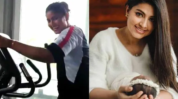 actress sneha, sneha work out, sneha heavy work out, sneha work out viral video, sneha daughter, சினேகா, நடிகை சினேகா, வொர்க் அவுட், வைரல் வீடியோ, சினேகா மகள், சினேகா மகன், sneha son, sneha prasanna, tamil cinema news, latest tamil cinema news, sneha work out in gym