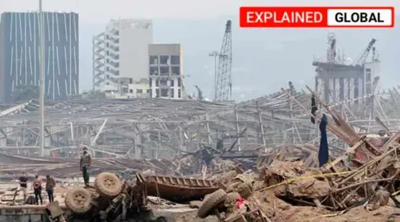 Lebanon, Ammonium nitrate, Beirut port, Beirut explosion, Beirut blast, Beirut news, Beirut videos, Beirut footage, Indian Express
