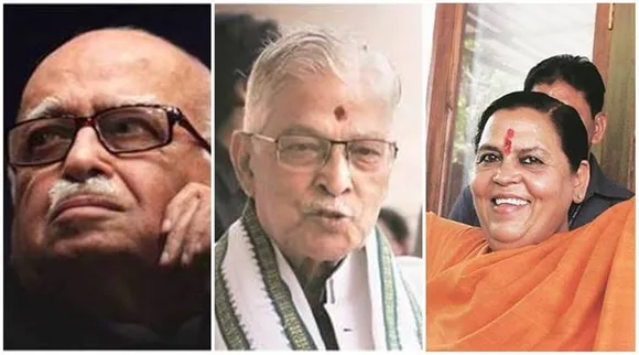 Babri order today in the dock are Advani Joshi Bharti