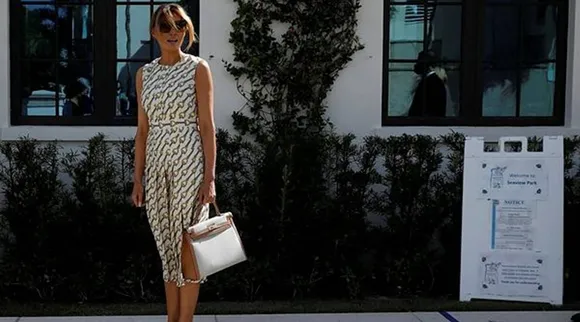 Melania Trump votes America Election 2020 in Gucci costume controversy Tamil News