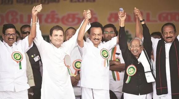 DMK alliance boycotts tv debate with bjp participants