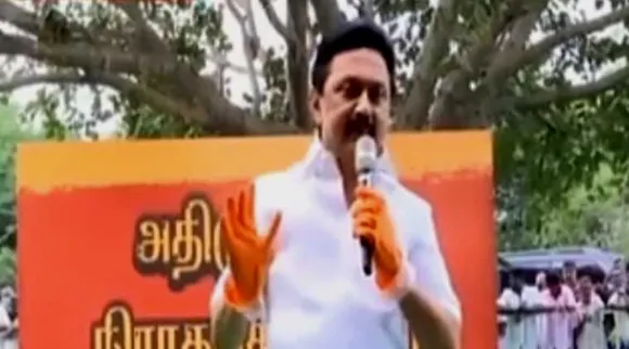 mk stalin, dmk, mk stalin wrong calculation fake video, fact check, முக ஸ்டாலின், திமுக, முக ஸ்டாலின் பிரச்சாரம்