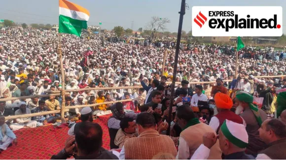 Farmers protest after January 26 Delhi protest Tamil News