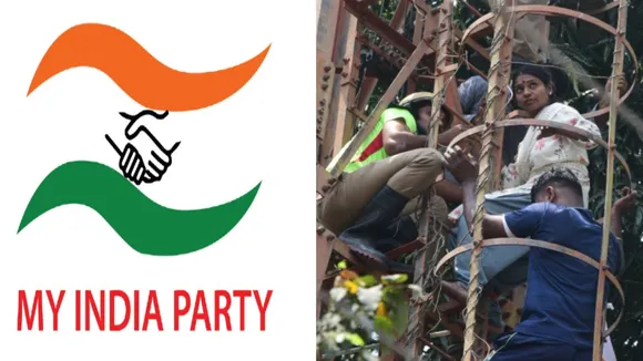 Tamilnadu assembly election 2021: My India Party’s candidate Veeralakshmi climbs on cell phone tower, threatens to commit suicide