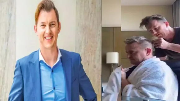 IPL 2021 Tamil News: Brett Lee Becomes Hairdresser to Scott Styris
