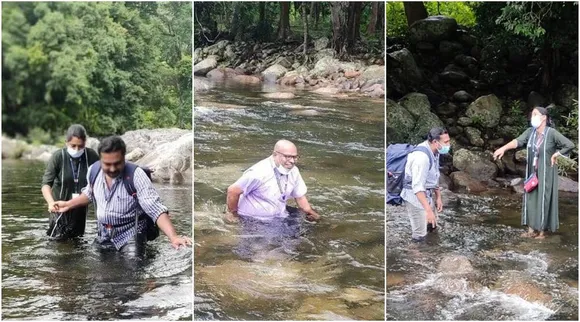 Kerala doctors cross river trek several kilometres to reach tribal village