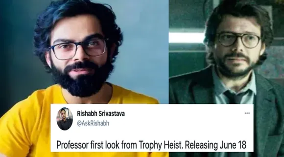 Virat kohli viral photos Tamil News: Virat Kohli's look in Money Heist professor goes viral in social