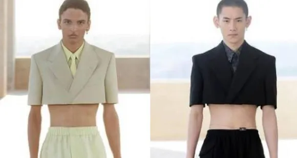 Men crop top cut off blazers types of blazers Tamil news