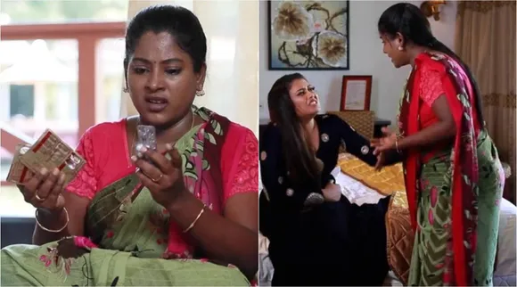 barathi kannamma, raja rani 2, vijay tv serial, barathi kannamma raja rani 2 mega sangamam, shanthi tablet changed, விஜய் டிவி சீரியல், பாரதி கண்ணம்மா, ராஜா ராணி 2, வெண்பா, மாத்திரையை மாற்றிக் கொடுத்த சாந்தி, வலியில் துடித்த வெண்பா, மிஸ்ஸான அஞ்சலி, venba in pain, just miss anjali, saravanan letter to his wife sandhya, archana, senthil, venu, soundarya, barathi, kannamma
