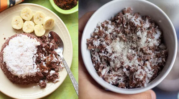 Ragi recipe in tamil: How to do finger millet puttu in tamil
