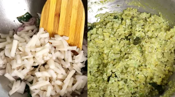 மீண்டும் மீண்டும் சாப்பிடத் தூண்டும் வாழைத்தண்டு கூட்டு; சுலபமாக செய்முறை இங்கே