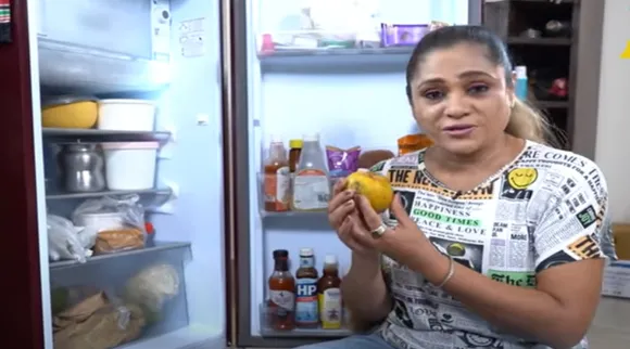 Cook with Comali Uma Riyaz Mini Fridge Tour Tamil News