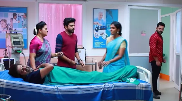மாமனார் கடைசி ஆசை... பாரதி வீட்டுக்கு அவசரமாக வந்த கண்ணம்மா!